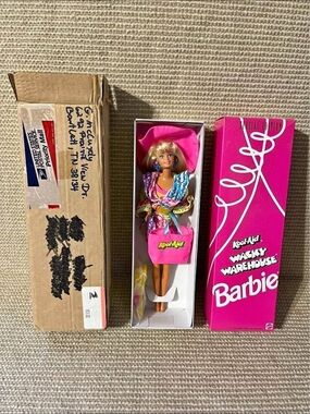 Barbie Kool-Aid Wacky Warehouse Doll in Hot Pink and Multicolor Outfit